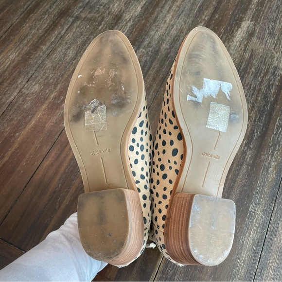 Dolce Vita Suede Cheetah Print Almond Toe Booties Women’s Size 8.5 - Picture 6 of 7